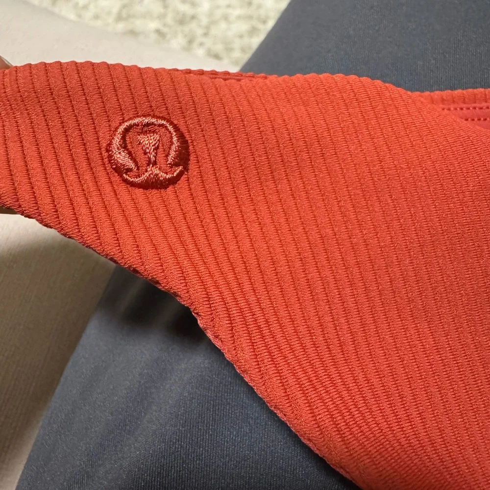 Lululemon Rust Red Ribbed Bikini Bottom - Picture 3 of 3